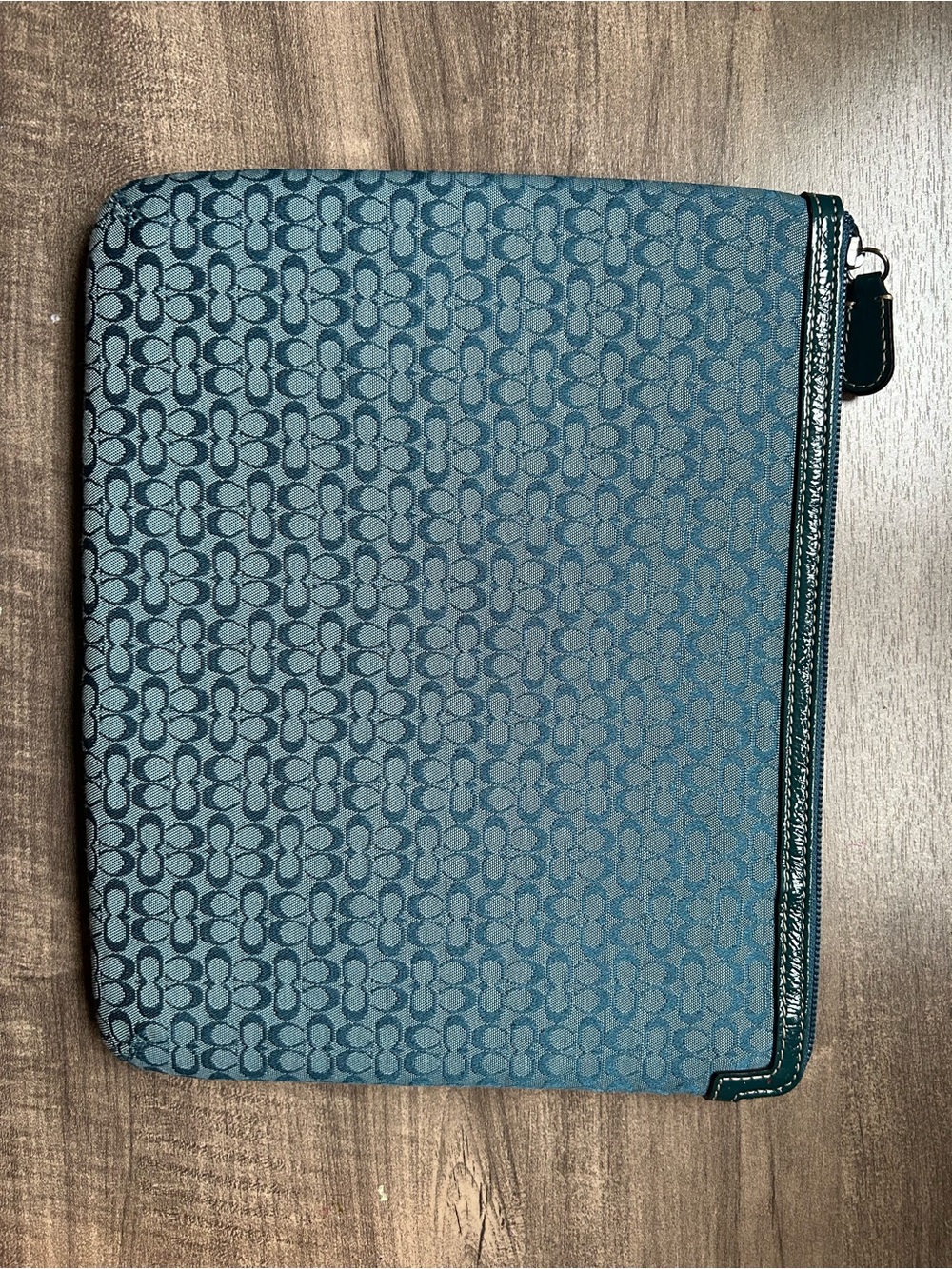Coach iPad/Tablet Case in Teal